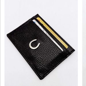 Understated Leather Lucky Leather Card Case. Vegan Leather